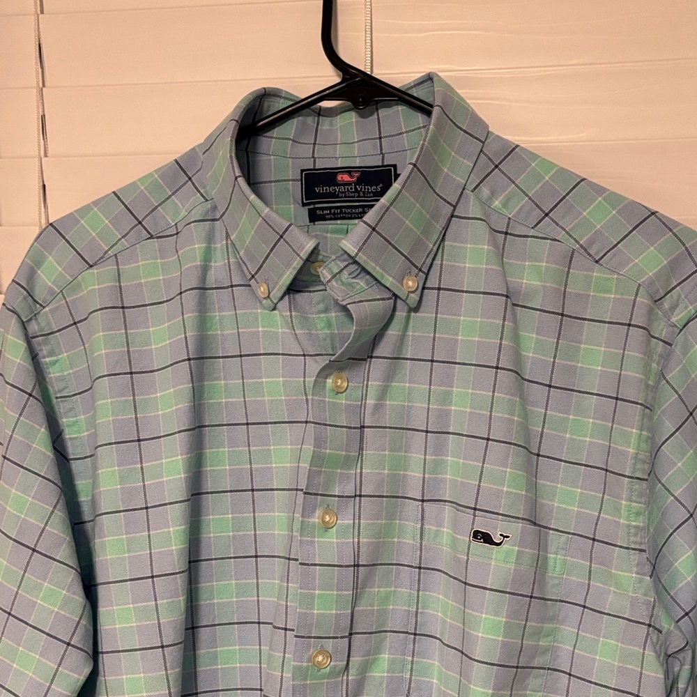 Vineyard Vines Men's Pastel Plaid Shirt